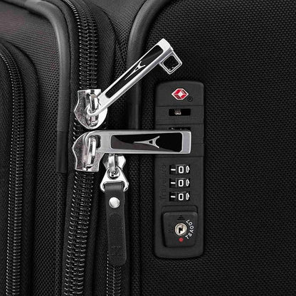 Travelpro Platinum Elite Softside Expandable Luggage, 8 Wheel Spinner Suitcase, TSA Lock, Men and Women (Shadow Black, 2-Piece Set (21/25))