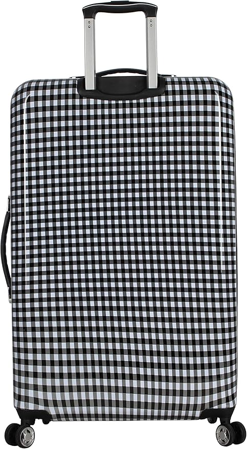 Betsey Johnson Designer Luggage Collection - Expandable 3 Piece Hardside Lightweight Spinner Suitcase Set - Travel Set includes 20-Inch Carry On, 26 inch and 30-Inch Checked Suitcase (Sunflower)