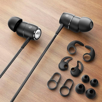 USB C ENC in Ear Headphones with Mic Calls Noise-Canceling Wired Earbuds with Dynamic Bass,(Ear Hooks can be Attached) DAC USB Type C Earphones for iPhone 17 16 15 Pro Max Plus Air iPad Pro Samsung