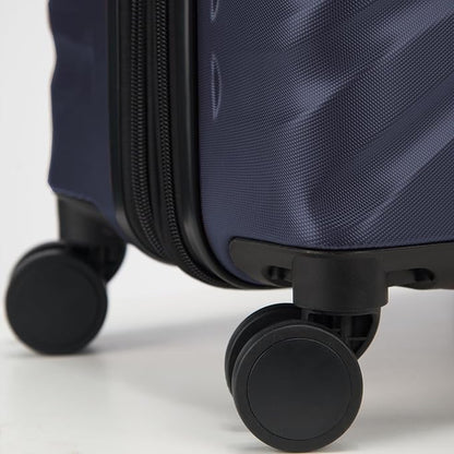 DELSEY PARIS Alexis Durable Hardside Luggage Set, Expandable & Lightweight 4-Wheel Spinners, Easy Grip handles for Smooth Journeys, TSA-Lock Incorporated, Men and Women, Navy, 2-Piece Set (21"/29")