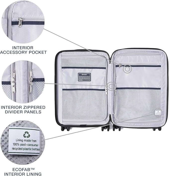 Travelpro Maxlite Air V2 Hardside Expandable Carry on Luggage, 8 Spinner Wheels, Lightweight Hard Shell Suitcase, TSA lock, Slate Green, Compact Carry On 20-Inch