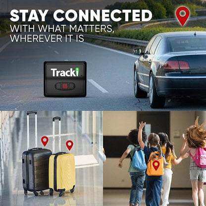 Tracki GPS Tracker for Vehicles, Car, Kids. Subscription Needed. US-Made Tech. 4G LTE GPS Tracking Device. Unlimited Distance, US & Worldwide. Small (Tracker) (Tracker 2 Years Subscription Incl.)