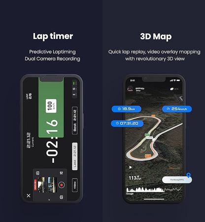 New dragy GPS Based Performance Meter, up to 25Hz GPS Laptimer, Upgraded UBLOX 10th Gen High Performance GPS Module, Trusted by Million Users, USB-C Charging Port (DRG70-C)