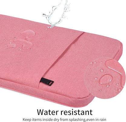 14 Inch Laptop Sleeve Case Women Girls for DELL XPS 15, Latitude 5420 7420, Inspiron 14, Lenovo Flex 5, HP 14 Laptop, Razer Blade 15, Laptop Cover 14 inch Water Resistant Computer Bag -Pink