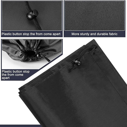 20 Pcs Laundry Bag Washable Travel Laundry Bags with Drawstring Lock Closure Large Heavy Duty for Camping Tent Blankets Dirty Clothes Yarn Fabric Storage, Multi Use(Black Color)