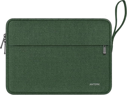 Laptop Case Bag 14 Inch, Water Resistant Traveling Computer Cover with Handle, Shockproof Protective Carrying Laptop Sleeve Compatible for 14 Inch MacBook Air/Pro, HP, Dell, Lenovo, Green