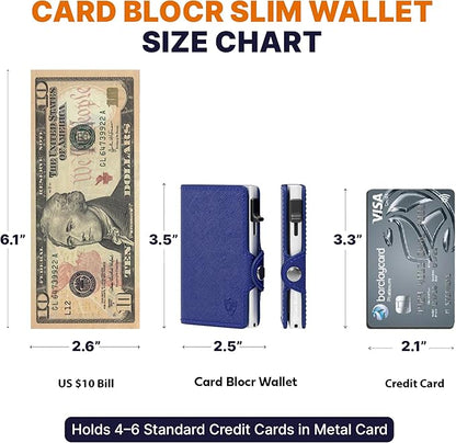 Conceal Plus Small RFID Wallet for Women, Slim Compact RFID Blocking Credit Card Holder Womens Wallet, Smart Pop Up Minimalist Card Case, Holds 4-6 Standard Cards Plus Cash & ID, Compact Travel Wallet
