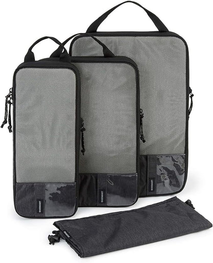 BAGSMART 6 Set /4 Set/2 Set Compression Packing Cubes for Travel, Lightweight Luggage Organizer Bags, Durable Space Saver Bags Travel Essentials