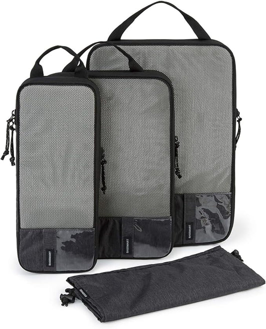 BAGSMART 6 Set /4 Set/2 Set Compression Packing Cubes for Travel, Lightweight Luggage Organizer Bags, Durable Space Saver Bags Travel Essentials