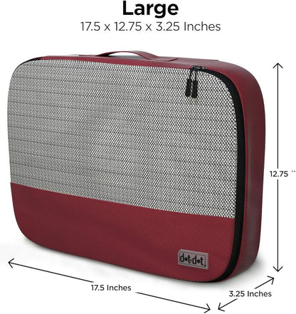 5pc Large Packing Cubes for Suitcases - Travel Packing Organizers for Carry on Suitcase - Luggage Packing Cubes for Travel - Packing Bags for Suitcases