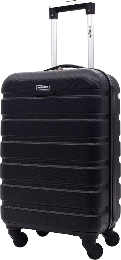 Wrangler 20" Spinner Carry-On Luggage, Black