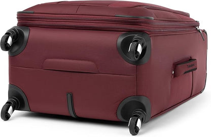 Travelpro Maxlite 5 Softside Expandable Luggage with 4 Spinner Wheels, Lightweight Suitcase, Men and Women, Burgundy, 3-Piece Set (21/25/29)