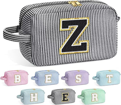 YOOLIFE Birthday Gifts for Mom, Mom Gifts from Daughter, Mother In Law Gifts, Mama Gift Idea, Personalized Gifts for Women, Initial Makeup Bag for Women Z