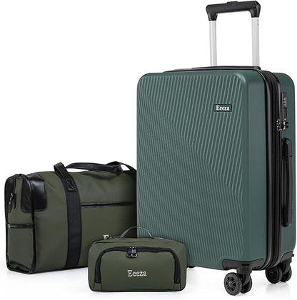 Expandable Carry on Luggage Sets,Suitcases with Detachable Wheels Hardshell 22x14x9 Airline Approved,Lightweight Luggage Set with TSA Lock,Carry on Suitcase