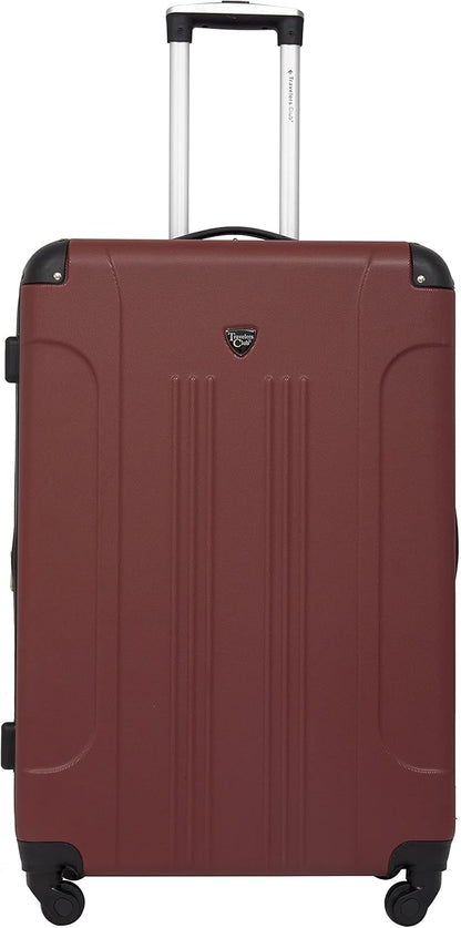 Travelers Club Chicago Hardside Expandable Spinner Luggage, Apple Butter, 3 Piece Set