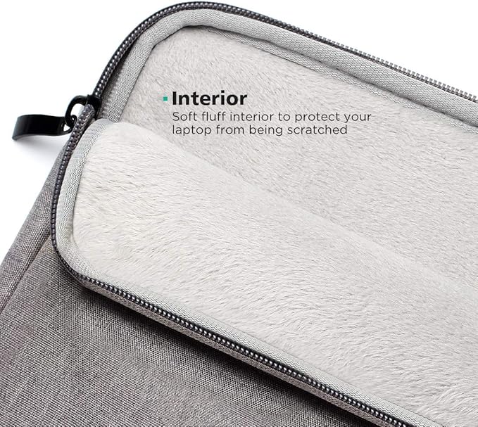 NIDOO 12" 13 inch Laptop Sleeve Case for 12.9" iPad Pro M1 M2 / 13" 13.6" MacBook Air/Surface Pro 7 8 9 X / 11.5" Lenovo Tab P11 Pro Tablet/ThinkPad Z13 / 13.4" Dell XPS 13 Plus/Galaxy Grey