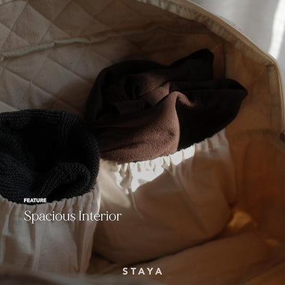 Staya Quilted Duffle Bag - Perfect Travel Companion, Quilted Weekender Bags for Women, (Coastal Grandma)