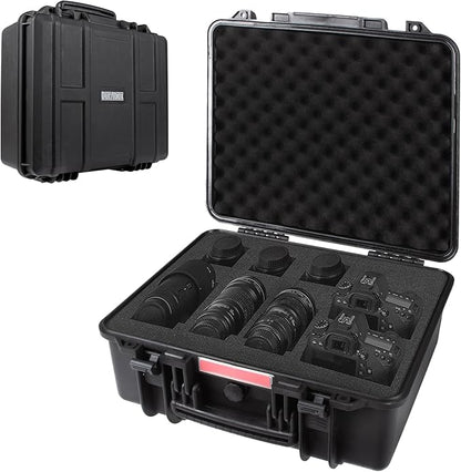 Durabox All Weather Hard Case 19 x 17 x 8” - TSA Approved Hard Shell Travel Case with Customizable Foam for Cameras, Lenses, Laptops, Electronics, Guns, Pistols and Other Gear