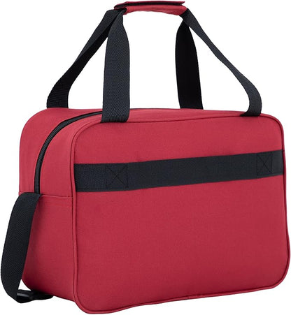 Travelers Club Chicago Hardside Expandable Spinner Luggage, Red, 3 Piece Set