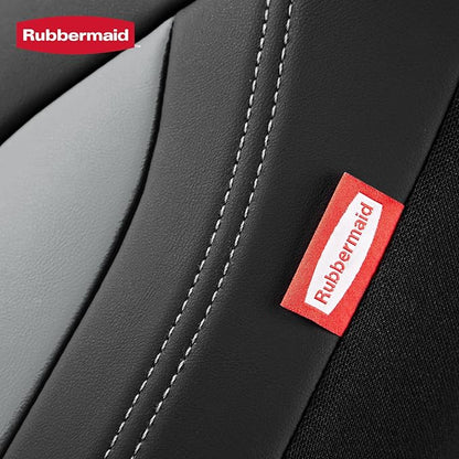 Rubbermaid Leather Mesh Car Seat Covers, Breathable Air Mesh Front Seat Cover, Universal Fit Slip-on Design, Airbag Compatible, Automotive Seat Protector for Most Cars, SUVs, Trucks, Vans-Gray