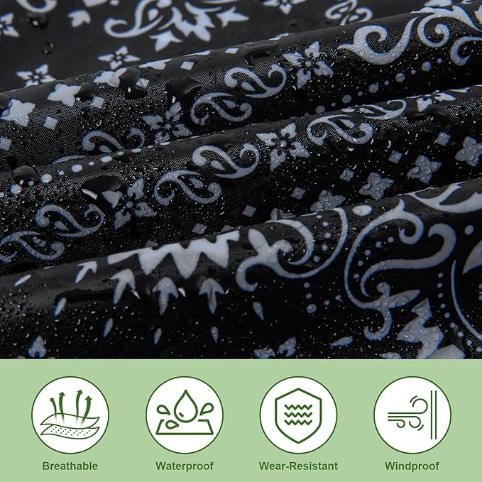 Hooded Rain Ponchos for Adult - Rain Coat and Rain Jacket with Waterproof Pocket and Zipper