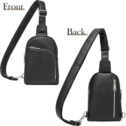 INICAT RFID Blocking Sling Bag,Anti Theft Crossbody Bags for Women,Travel Gifts Cross Body Purses Vegan Leather