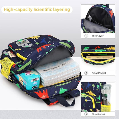 willikiva 3D Dinosaur Backpack Toddler Backpacks for Boys and Girls Kids Backpack Waterproof Preschool Safety Harness Leash (Roar)