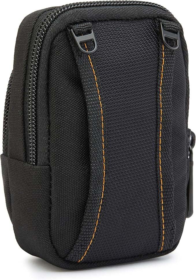 Amazon Basics Medium Point and Shoot Camera Case, Interior dimension 4.29 x 2.52 x 0.91 inches, (Fits devices - 2.4 x 1 x 4 inches), Black, Solid