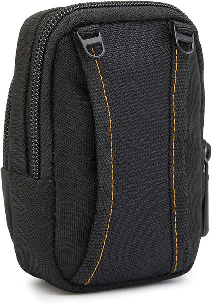 Amazon Basics Medium Point and Shoot Camera Case, Interior dimension 4.29 x 2.52 x 0.91 inches, (Fits devices - 2.4 x 1 x 4 inches), Black, Solid