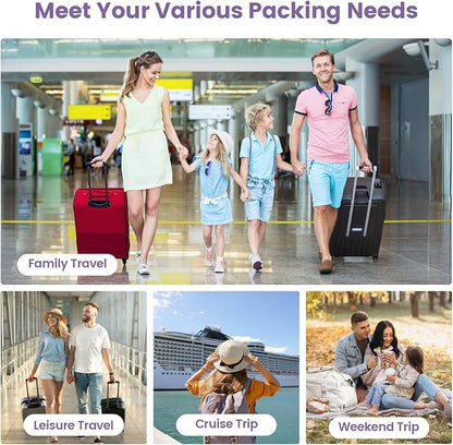 Cambond Compression Packing Cubes for Travel Women - Expandable Travel Bags Luggage Organizers Travel Essentials Compression Cubes for Travel Carry on Suitcases Organizer