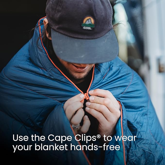 Rumpl Original Puffy Blanket - Warm, Water-Resistant Camping Blanket with 100% Recycled Synthetic Insulation, 52"x75", Original Puffy V2, Geo Fresh