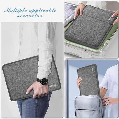 Slim Laptop Case 13.3 14 inch Sleeve, Rainproof & Shockproof Carrying Case for Notebooks Compatible with MacBook Pro 14" and All Models 13.3" MacBook Air/Pro, Most Popular 13"-14" PC,Dark Gray