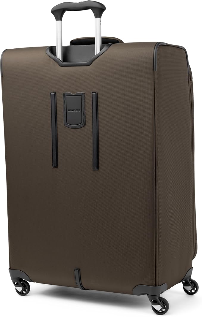 Travelpro Maxlite 5 Softside Expandable Luggage with 4 Spinner Wheels, Lightweight Suitcase, Men and Women, Mocha, Checked-Large 29-Inch