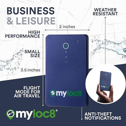 GPS Luggage Tracker for Suitcases TSA Approved, Android & iOS Compatible - Real-Time Tracking Device for Travel - Smart Tag with Bag Opening Alert - Long Battery Life (4-Mo Subscription Included)