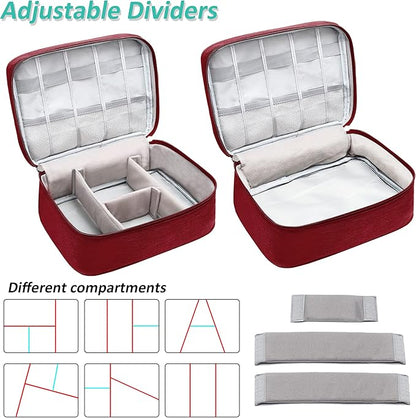 Electronics Organizer Travel Cable Organizer Bag Waterproof Portable Digital Storage Bag Electronic Accessories Case Cable Charger Organizer Case