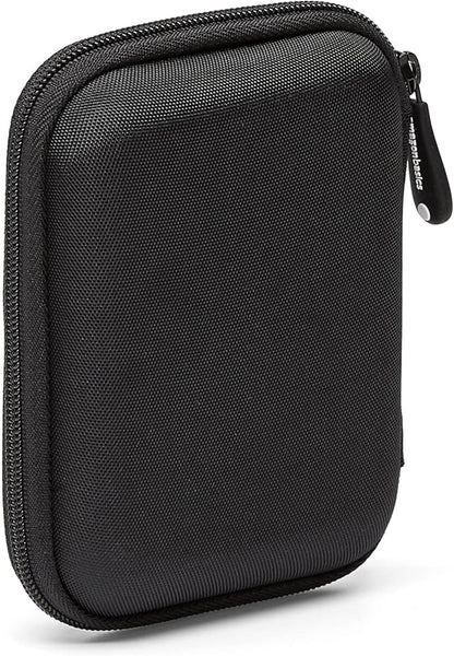Amazon Basics Small Hard Shell Carrying Case For My Passport Essential External Hard Drive 1 Pack, Black