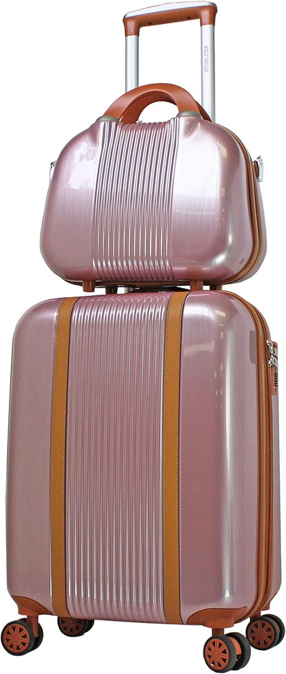 Classique Lightweight Spinner 2-piece Carry-On Luggage Set - Rose Gold