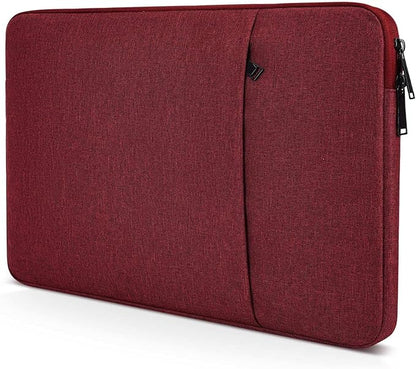 Laptop Sleeve Case for MacBook Pro 14 inch M3/M2/M1 Chip Pro/Max A2918 A2992 A2779 A2442 2025-2022, Surface Laptop 6 5 13.5" Water-Resistant Computer Bag with Accessory Pocket -Wine Red
