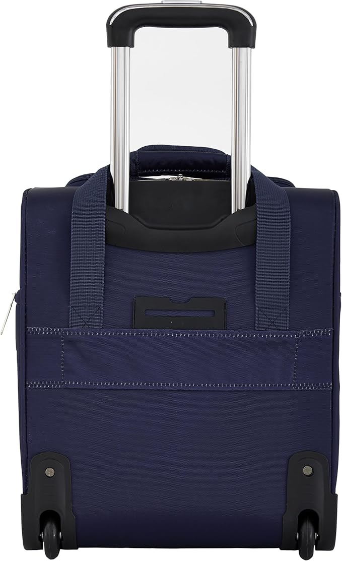 French Connection 16" Underseat Carry-On Luggage with USB/USB-C Ports, Blue Depths