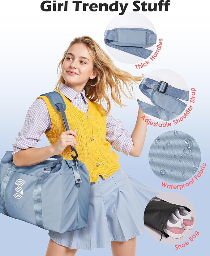 Preteeen Girls Gift Ideas, Initial Travel Duffel Bag, Gym Bag, Duffel Bag,Personalized Weekender Bag，Friend Wedding Girlfriend Birthday Gifts for Women Gifts for Teen Girls (Letter Y)