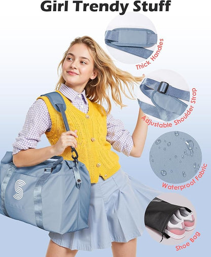 Preteeen Girls Gift Ideas, Initial Travel Duffel Bag, Gym Bag, Duffel Bag,Personalized Weekender Bag，Friend Wedding Girlfriend Birthday Gifts for Women Gifts for Teen Girls (Letter Y)