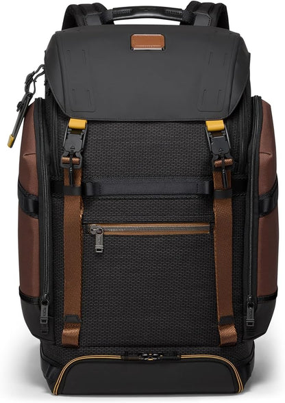 TUMI - Alpha Bravo Expedition Flap Backpack - Large Carry On Backpack - 21.0" X 12.5" X 7.5" - Fits up to 17" Laptop - Black Onyx