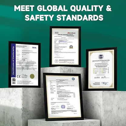 8 Inch Caster Wheels Set of 4 (2 Swivel & 2 Fixed), 800lb Total Capacity, Heavy Duty Plate Casters with Solid Rubber Knobby Tread for Workbench, Cart, Dolly, Trolley, Wagon, and Outdoor Use