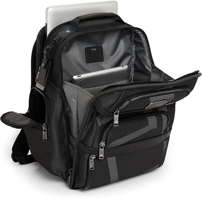 TUMI - Alpha Brief Pack - Men's Laptop Backpack with Padded Adjustable Straps - Fit up to 15" Screen - 17.0" X 12.0" X 8.0" - Reflective TUMI Jacquard