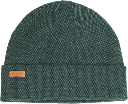 Cole Haan Men's Heritage Rib Cuff Wool Beanie Hat, One Size
