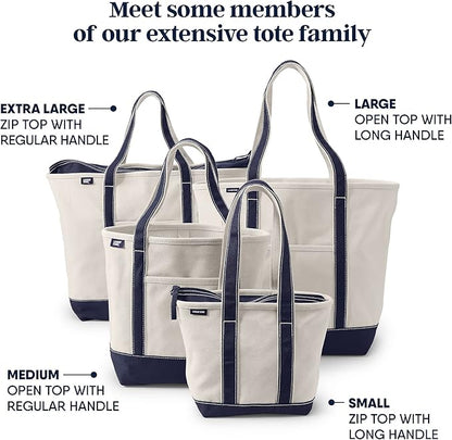 Lands' End Open Top Canvas Tote Bag