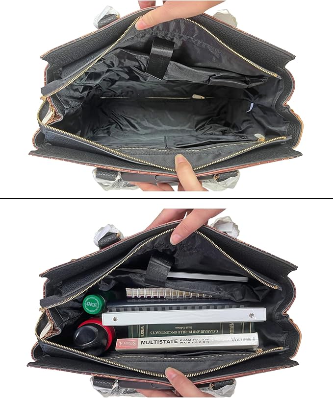 JKM & Company Rolling Laptop Bag for Women | Designer Wheeled Briefcase | Fits 13-17" Laptops | Office Travel Computer Case