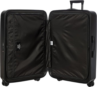 Bric's Amalfi Lightweight Hard Shell Suitcase – Expandable Checked Luggage with Water-Repellent Zip, Smooth 360° Wheels & TSA Lock - 30 Inch, Black