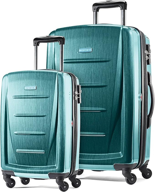 Samsonite Winfield 2 Hardside Luggage with Spinner Wheels, 2-Piece Set (20/28), Cactus Green