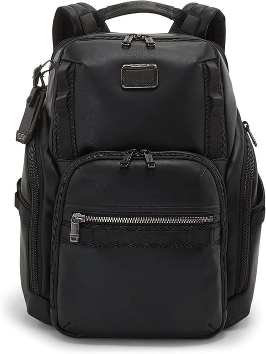 TUMI - Alpha Bravo Search Backpack - Laptop Backpack for Men & Women - Backpack for Work & Travel - 17.0" X 14.0" X 8.3" - Black Leather